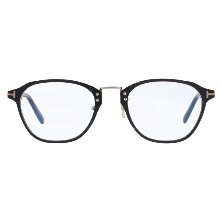 Tom Ford Blue Light Block Oval Mens Eyeglasses FT5727-D-B 001 53