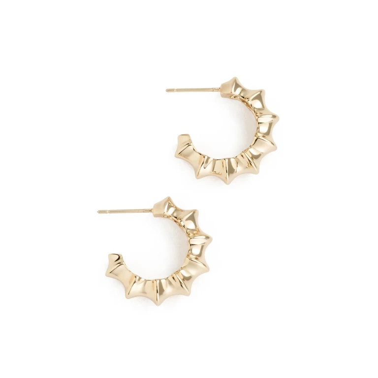 Jennifer Fisher Murphy Huggies Yellow Gold One Size