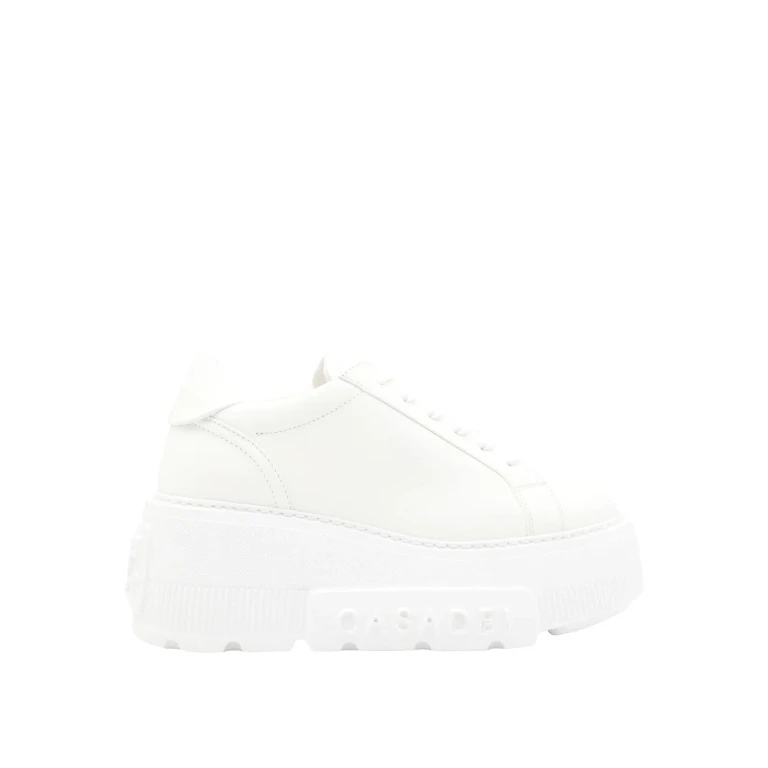Casadei White Leather Nexus Sneakers