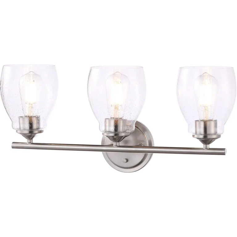 Winsley 3-Light Bathroom Vanity Light in Brushed Nickel