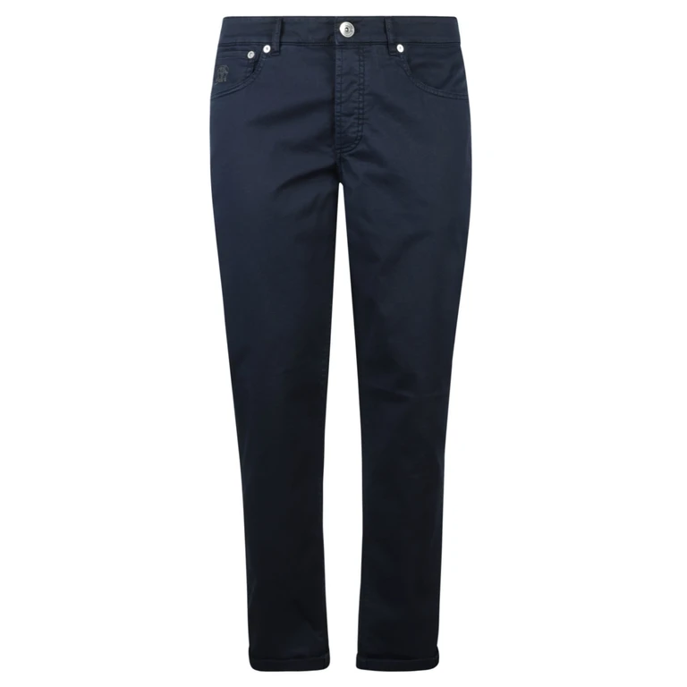 Straight-leg Logo Patch Chinos