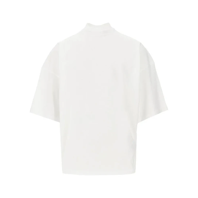 Camiseta Jil Sander con cuello perkins y corte oversize para hombre, talla XS