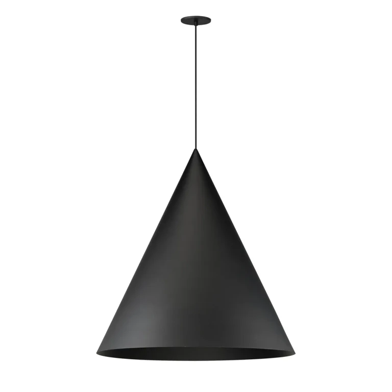 Black LED Pendant from the Pitch Collection