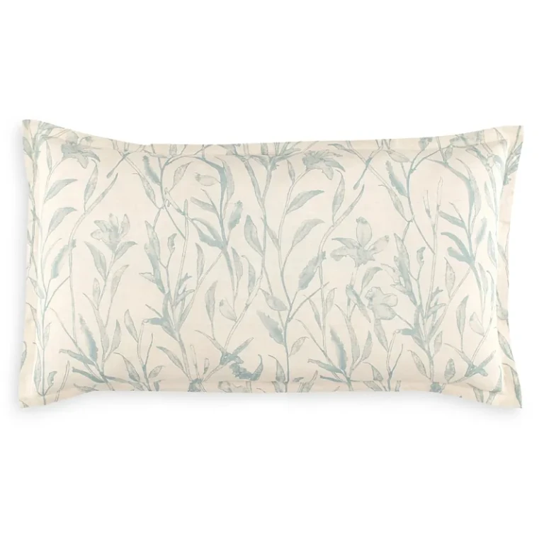 Annie Selke Margo Linen Blend Botanical Sham, King