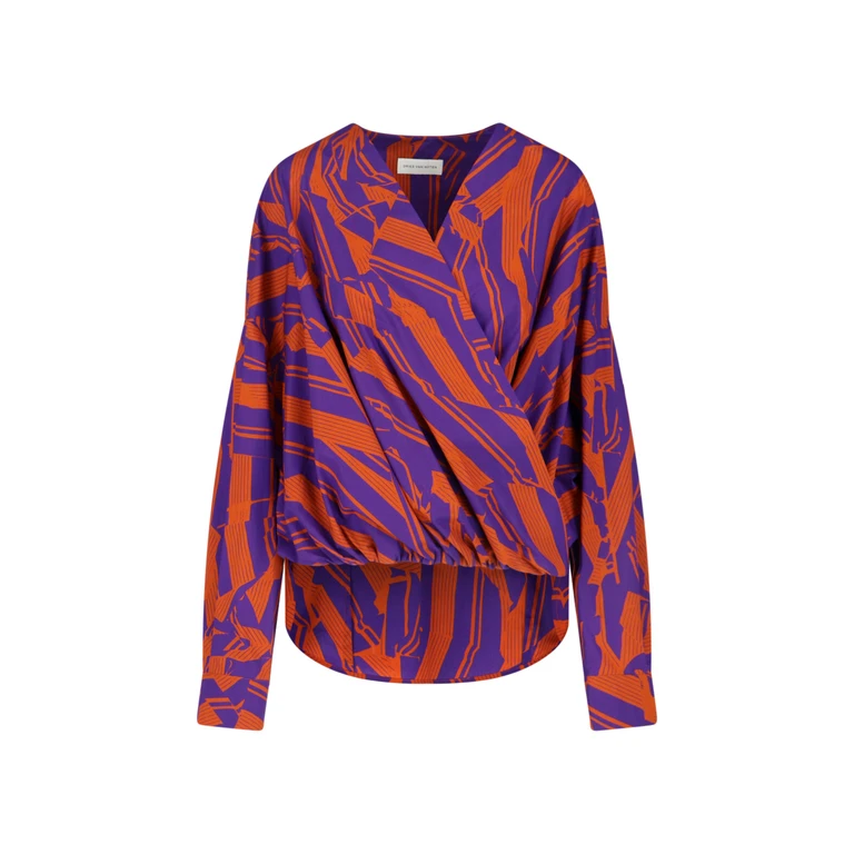 Dries Van Noten Shirts Orange Cotton - Women