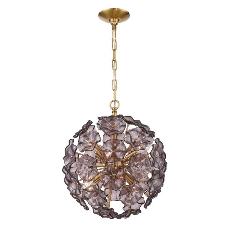 Aged Brass Chandelier from the Esme Collection