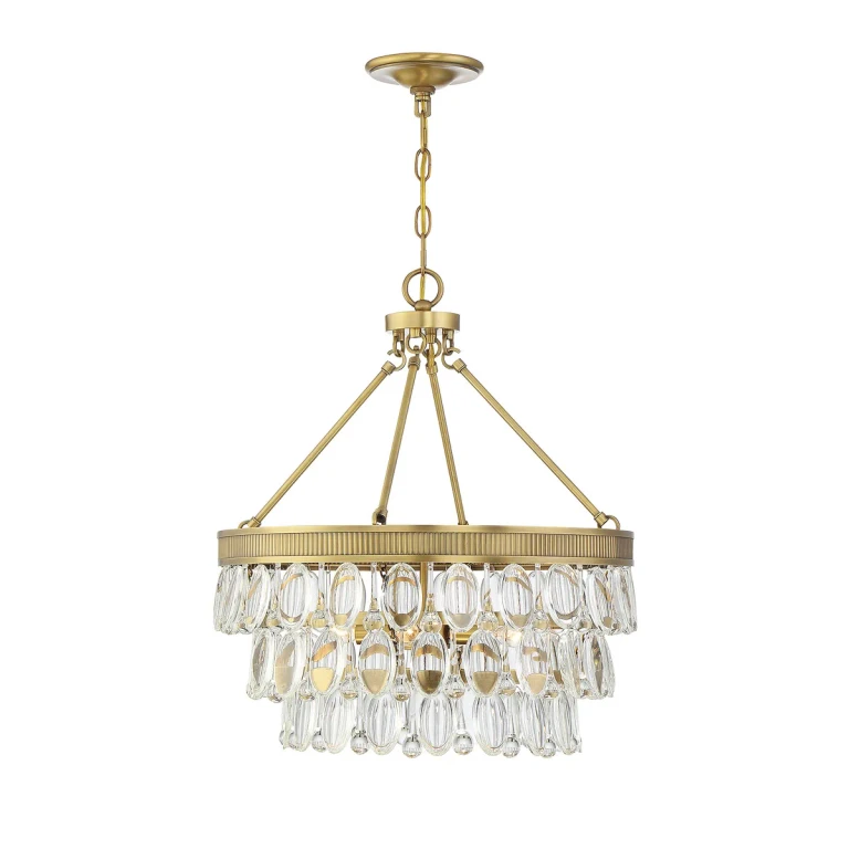 Savoy House Windham Pendant Light in Warm Brass - 7-8700-4-322