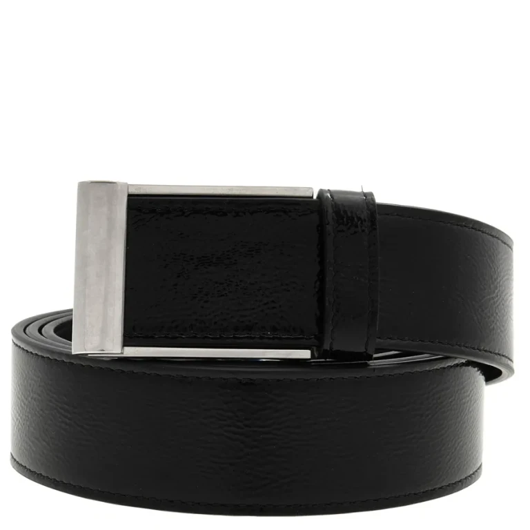 Bally Outline 35mm Grained Leather Belt