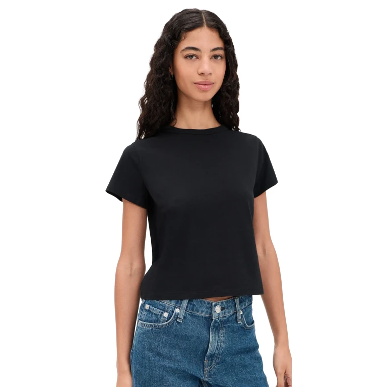 PAIGE Rhodes Tee Black M