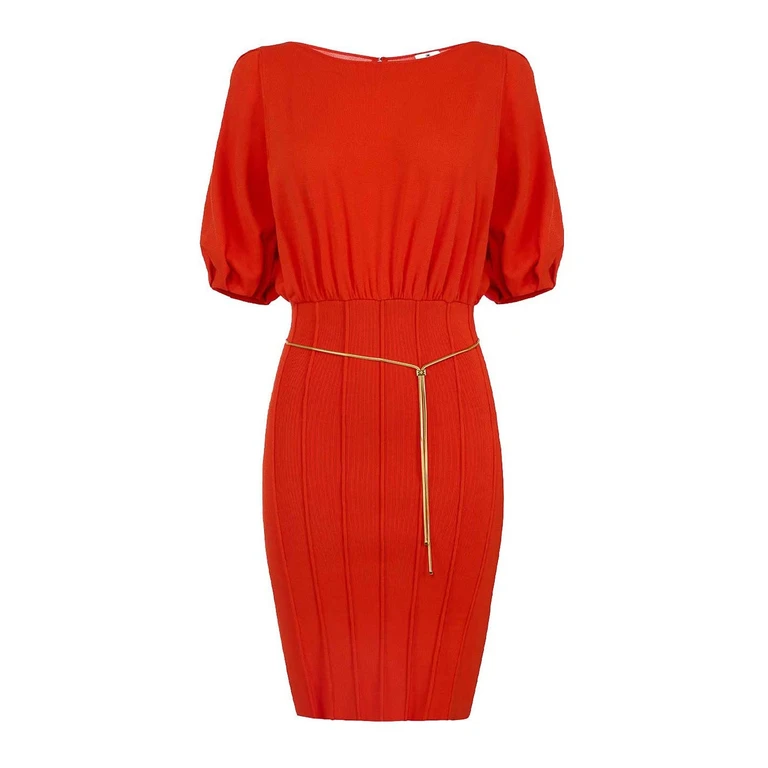 Elisabetta Franchi Robe Courte - Orange