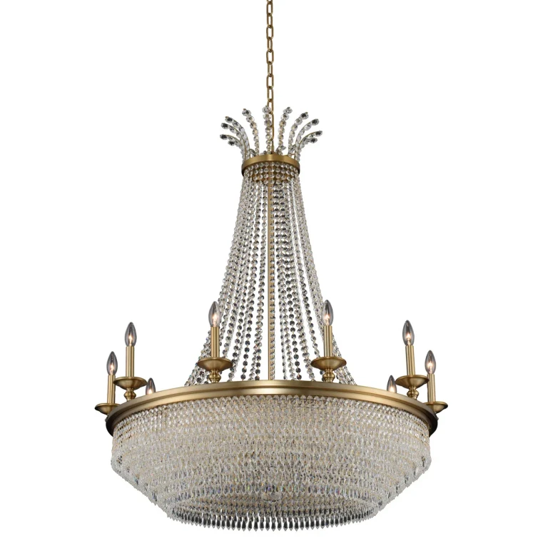 Winter Brass Chandelier from the Tavo Collection
