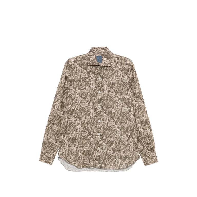 Barba Leaf-print Shirt