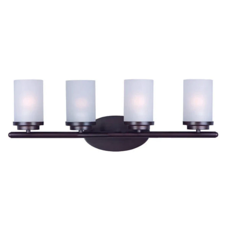 Corona 26.25" 4-Light Bathroom Vanity Light in Oil Rubbed Bronze