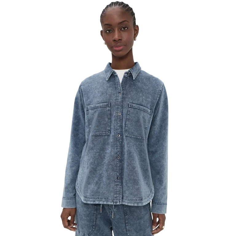 Splendid Gwen Mido Button Down Indigo L