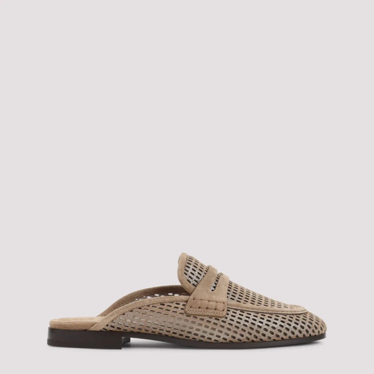 BRUNELLO CUCINELLI - Brunello Cucinelli Suede Leather Mules