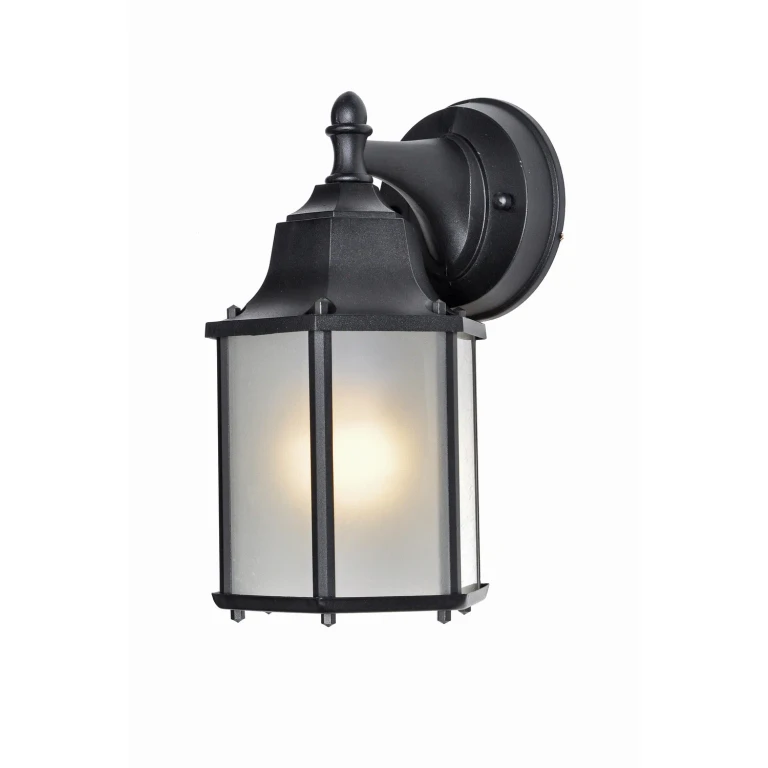 Black LED Outdoor Wall Sconce from the Builder Cast LED E26 Collection