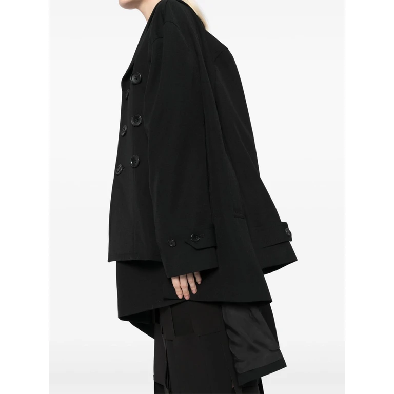 Comme des Garçons Comme des Garcons Coats Black Wool - Women