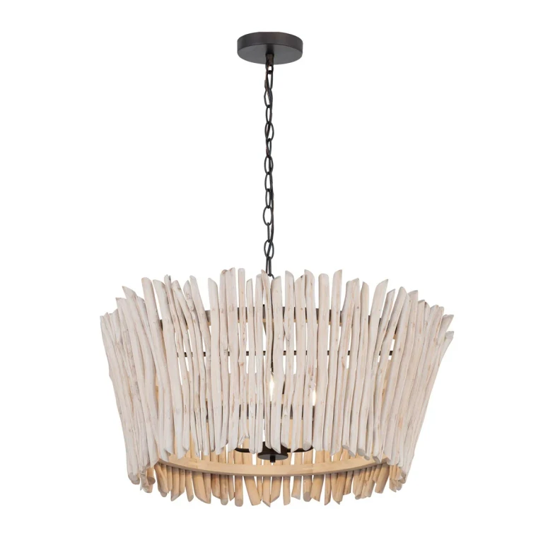 Textured Bronze Four Light Chandelier from the Baywood Collection