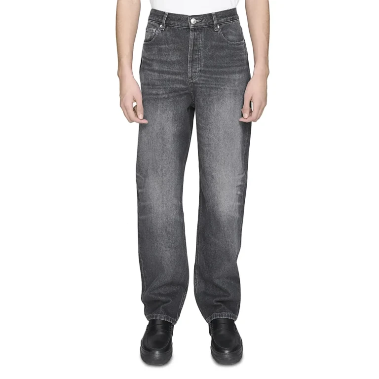 A. p.c. Solal Relaxed Fit Jeans in Washed Black