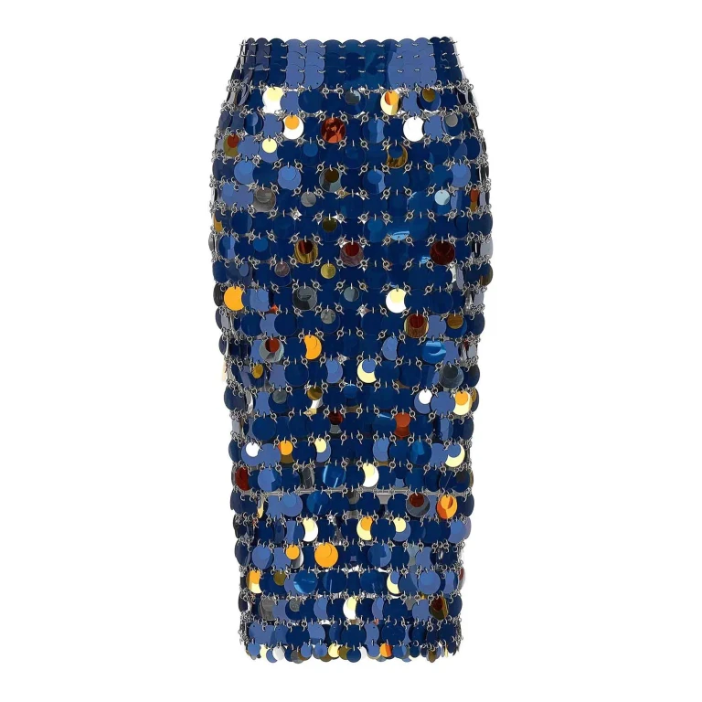 Rabanne Jupe Midi - Noir