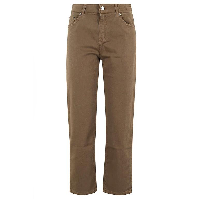 Department5 Adid Brown Cotone Fibra Di Gomma Pantaloni - Women