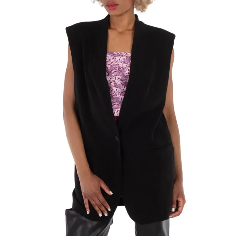 Isabel Marant Ladies Black Emara Jersey Suit Vest, Brand Size 36 (US Size 2)