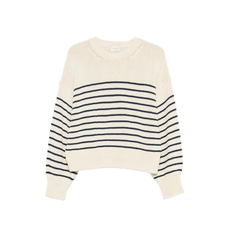Alysi Sweaters White Cotton Polyester - Women
