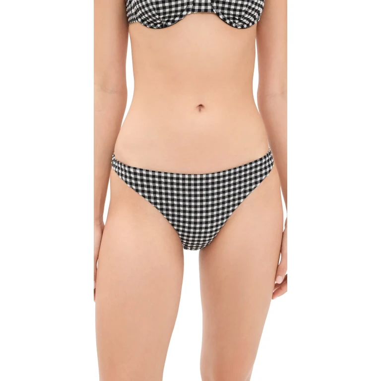 Onia Ashley Bikini Bottoms Black/White XS