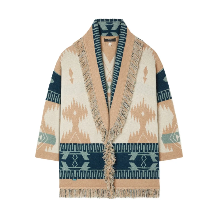 Alanui Icon Jacquard Cardigan Nude & Neutrals Li Pa Maglia - Women