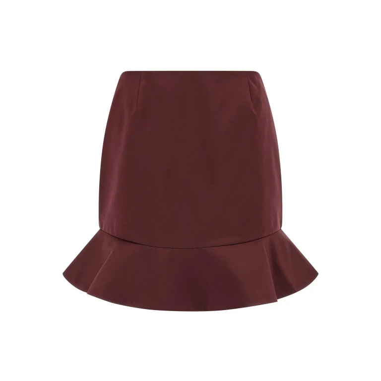 Rotate Birger Christensen Mini Jupe - Rouge Brun