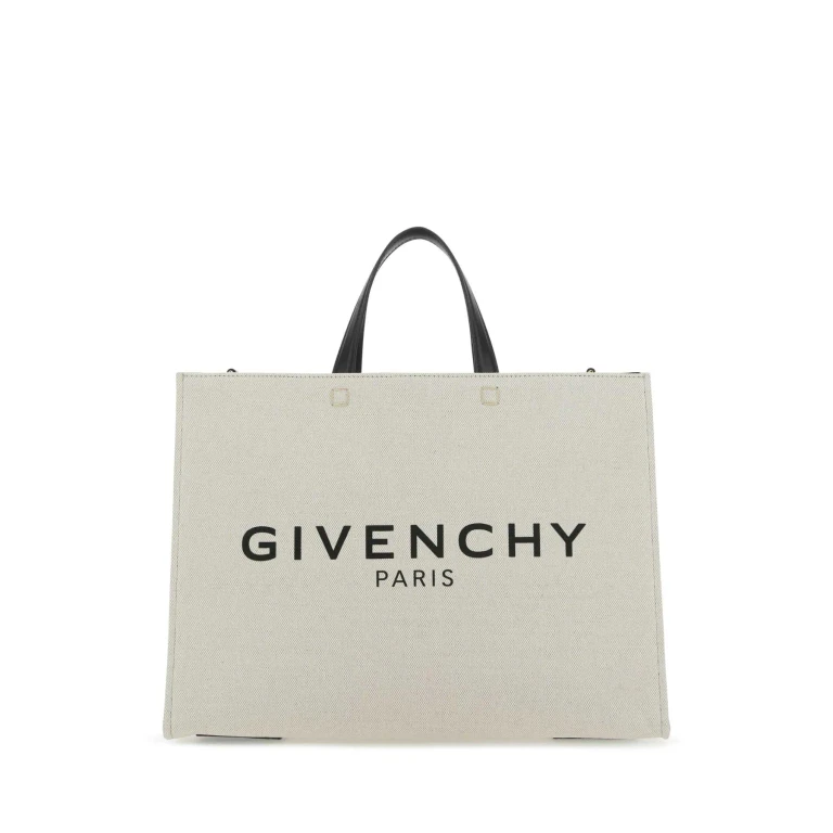 Givenchy Ivory Canvas Medium G Shopping Bag