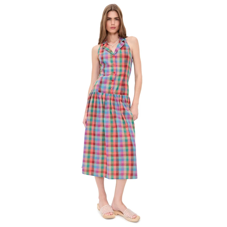 Lisa Says Gah Vaughn Dress Colorburst Plaid S
