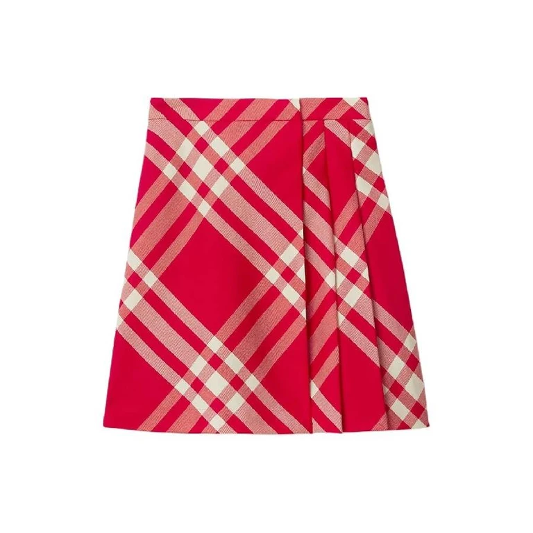 Burberry Girls Pleated Wool Skirt