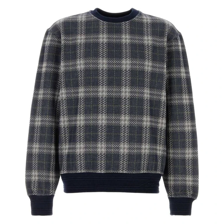 Burberry Checked Cotton-Blend Sweater
