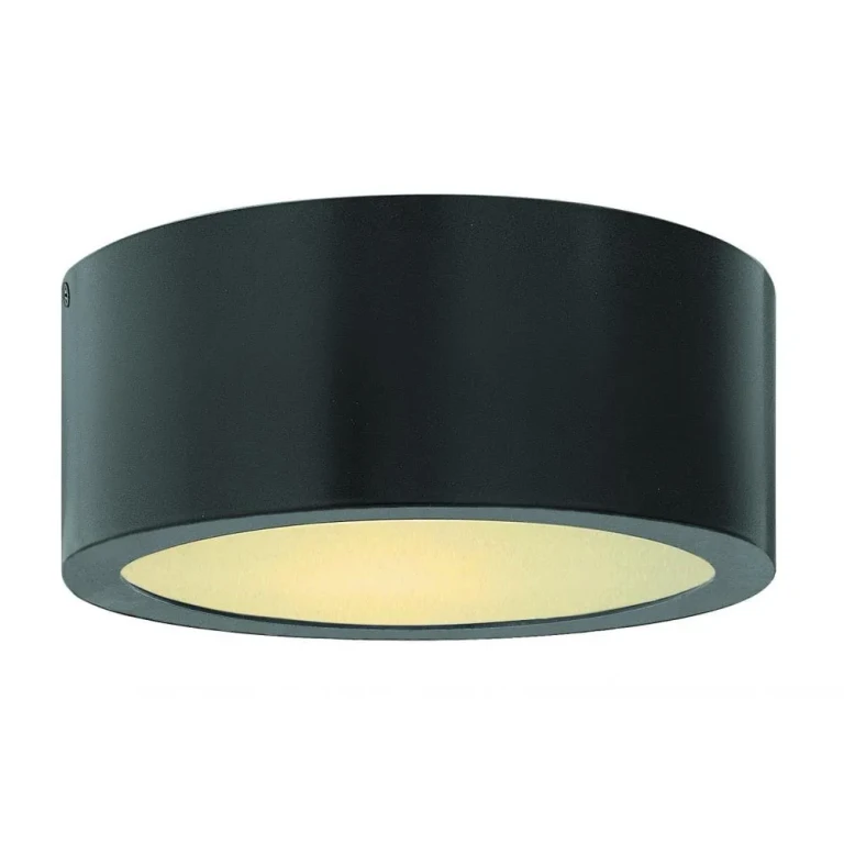 Satin Black LED Flush Mount from the Luna Collection