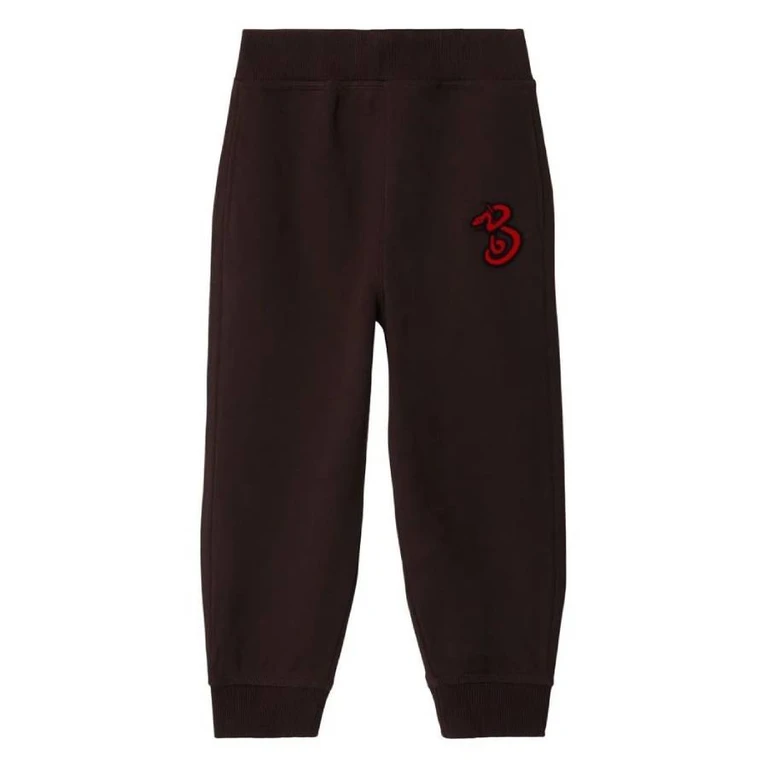 Burberry Kids Jackson Snake Cotton Jogging Pants