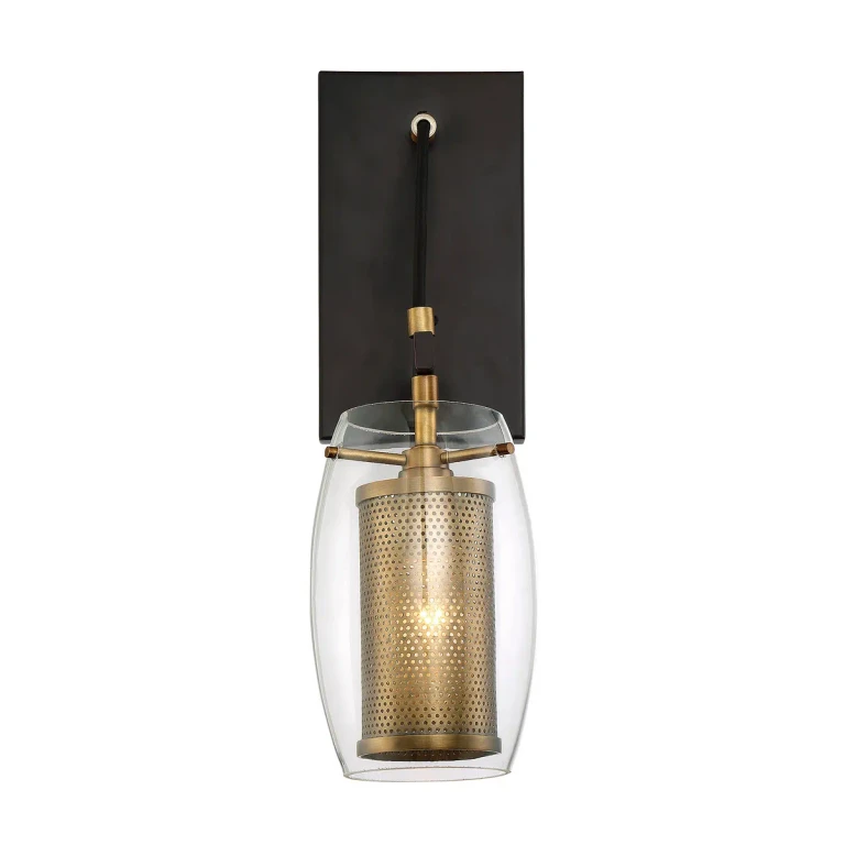 Savoy House Dunbar by Brian Thomas Wall Sconce in Warm Brass - 9-9065-1-95
