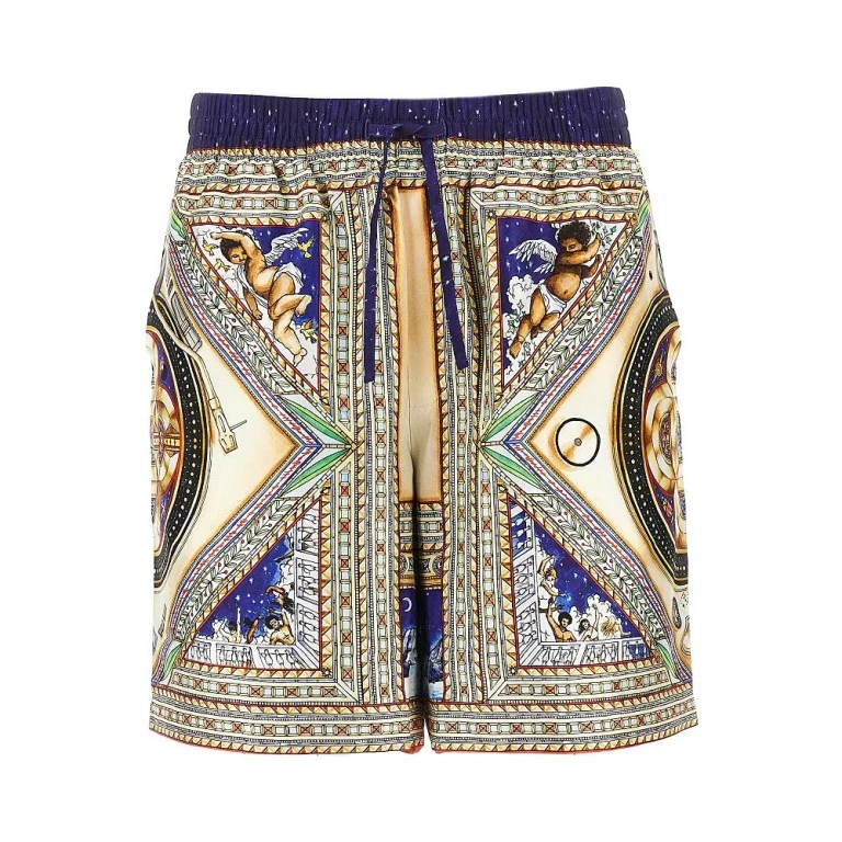 CASABLANCA 'Plafond Orne De Musique' silk shorts Man S