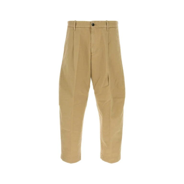 Nine in the Morning Beige Cotton Blend Giulio Pant