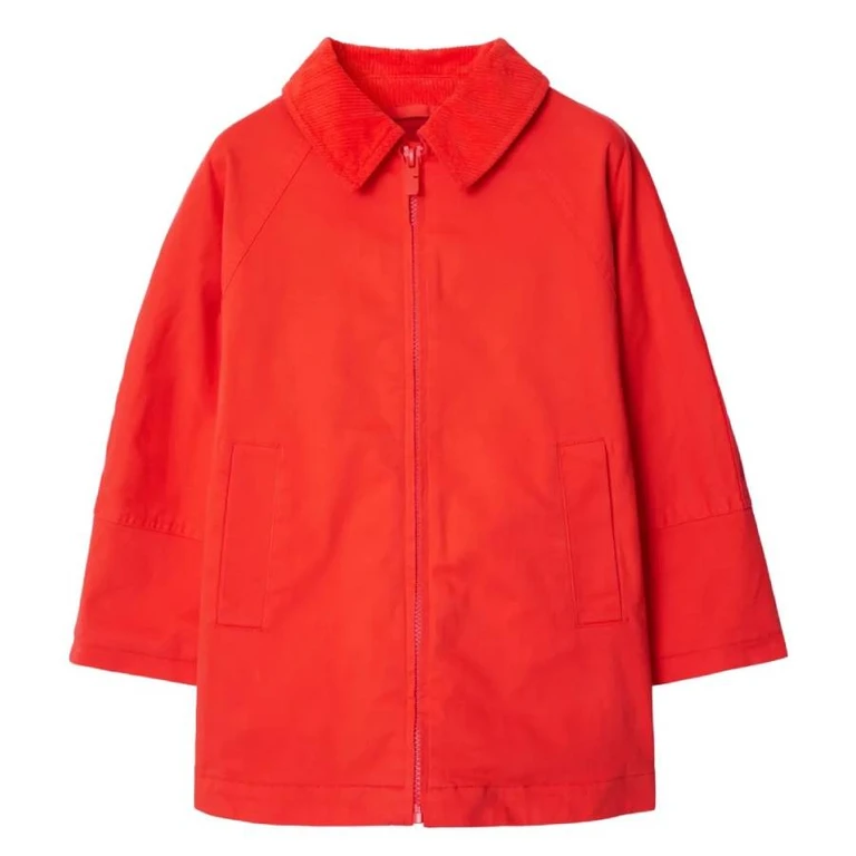 Burberry Kids Veronica Corduroy Collar Jacket