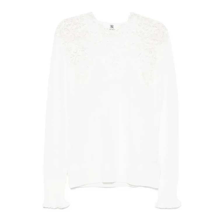 Ermanno Scervino Pull Col Rond - Blanc