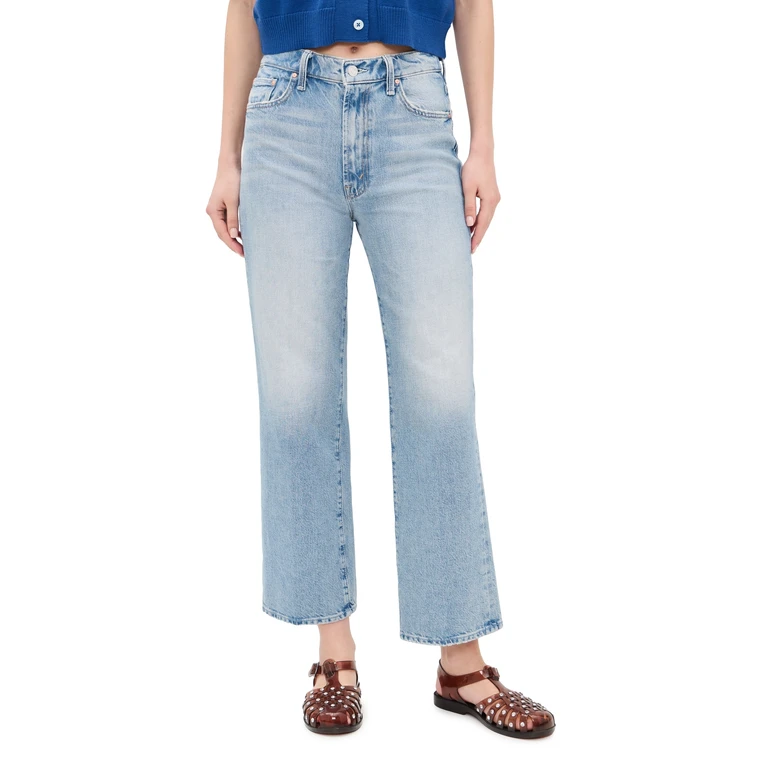 MOTHER The Rambler Zip Flood Jeans Reelin In The Fun 31