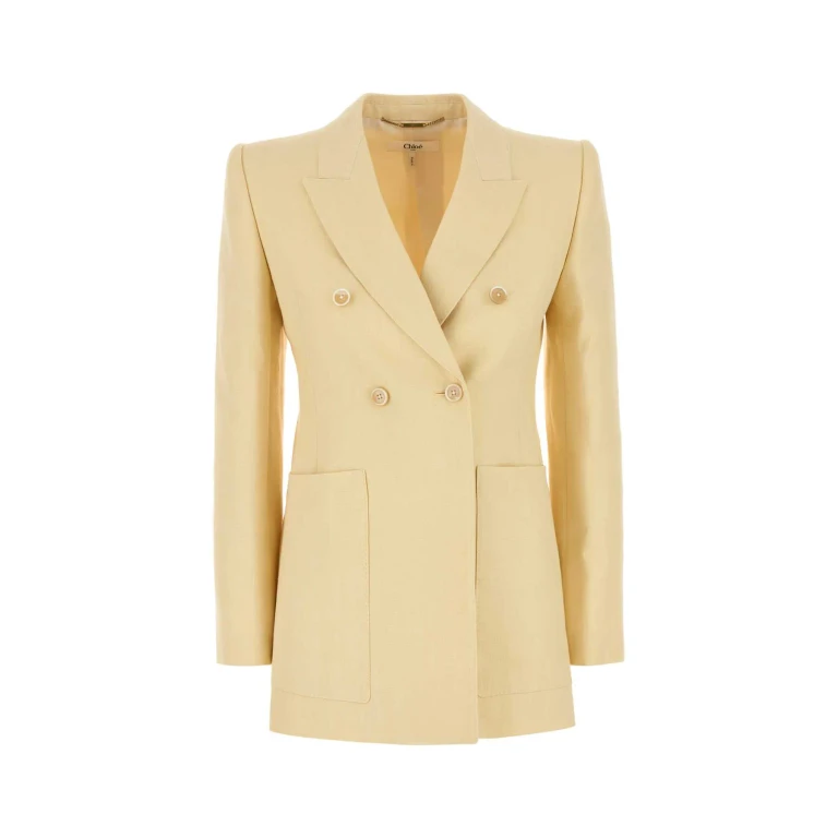 Chloé Cream Hemp Blend Blazer