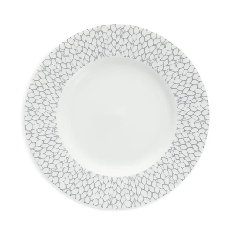 Fortessa Amanda Grey Embossed Bread & Butter Plate, Set of 4