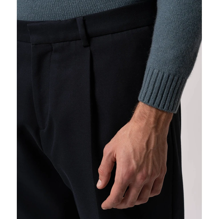 Larusmiani Cotton Trousers Zermatt Midnightblue Sportswear - Men