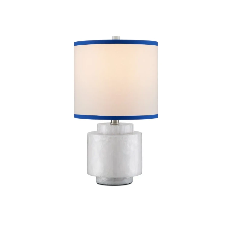 White Swirl Table Lamp from the Beryl Collection