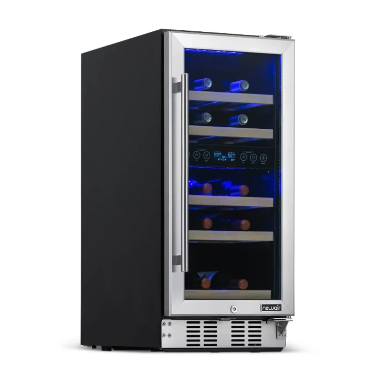 New Air Dual Zone 29 Bottle Wine Fridge - Stainless Steel