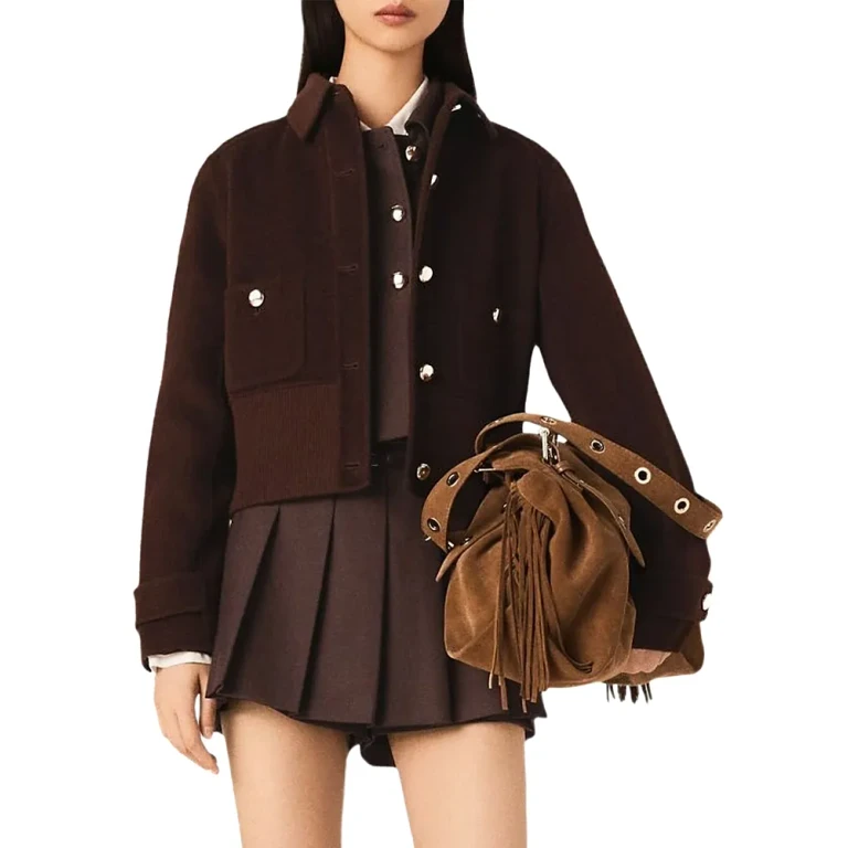Maje Short Reversible Coat
