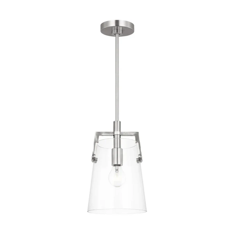 Brushed Nickel Pendant from the Crofton Collection
