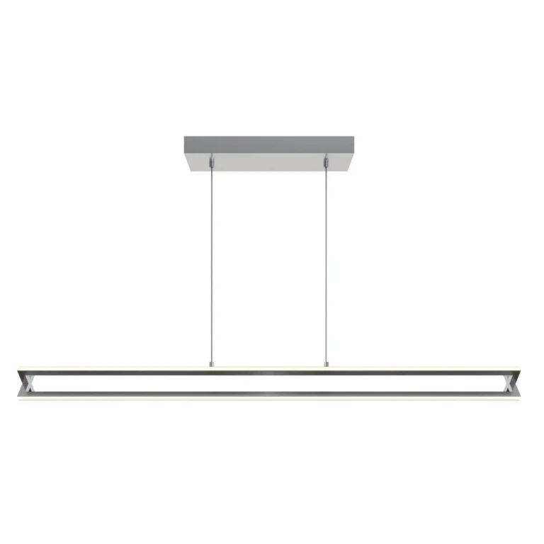 Cass LED Linear Pendant in Satin Nickel
